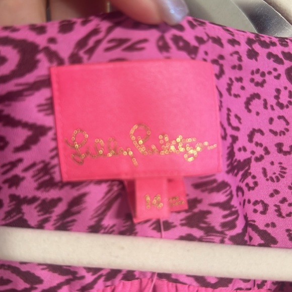 BNWT Lilly Pulitzer Sz 14 Deacon 3/4 sleeve dress - Cerise Pink - Picture 5 of 7